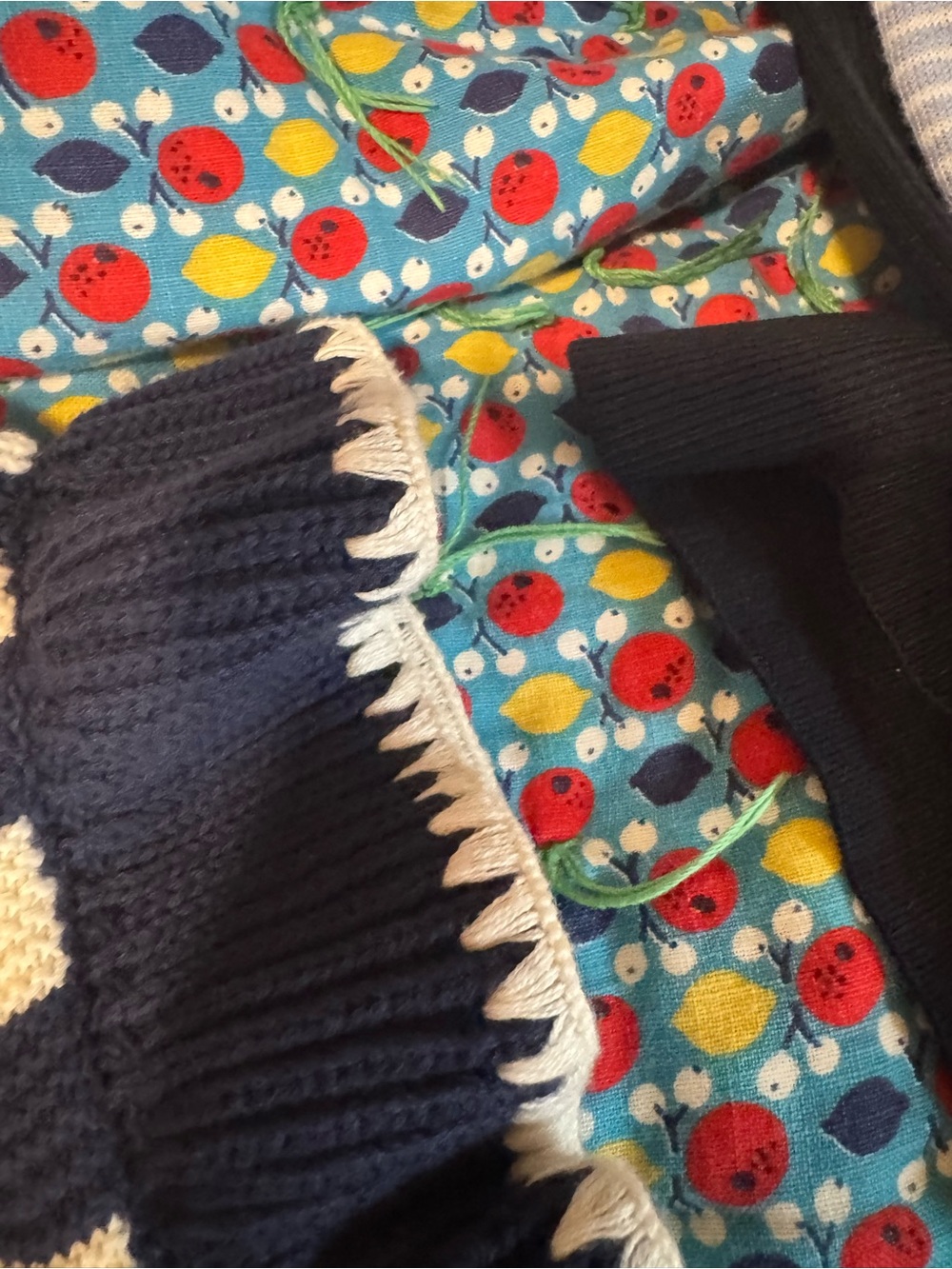 Boden Navy and White Striped Crewneck Sweater Vest - Picture 6 of 8